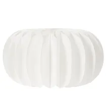 Artikel Wabenpapier Kürbis rund 24 cm weiss für Trockenblumen und Herbstdeko, 4 Stück