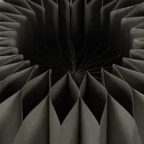 Artikel Kürbis Tischdeko aus Wabenpapier rund Dunkelgrau 34 cm 2 Stück