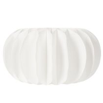 Artikel Papier-Dekokugel Kürbisform 34cm Weiss 2er-Set