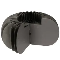 Artikel Wabenpapier Kürbis aus Papier, dunkelgrau, 24 cm, 4er-Set