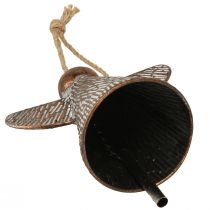 Artikel Deko Schutzengel Metall Glocke Bronze Weiß Vintage Shabby Chic 21x13,5x24cm