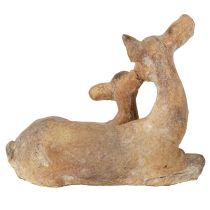 Artikel Dekofigur Reh mit Kitz aus Steinguss Braun-Weiss 20x11x17cm Innenbereich