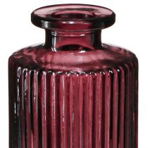 Artikel Deko Flaschen Glas Retro Minivasen Berry H13cm 6 St