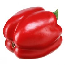 Artikel Dekorative Paprika-Attrappe aus Kunststoff, Rot, H10 cm, für Innenbereich