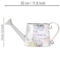 Artikel Deko Giesskanne Metall Hortensien Blumen Motiv 30x11x14,5cm für Innenbereich