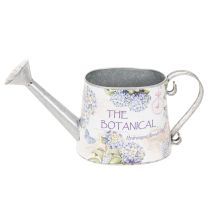 Artikel Deko Giesskanne Metall Hortensien Blumen Motiv 30x11x14,5cm für Innenbereich