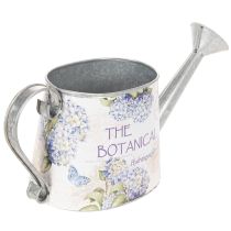 Artikel Deko Giesskanne Metall Hortensien Blumen Motiv 30x11x14,5cm für Innenbereich