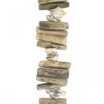Artikel Dekorationsgirlande aus Muscheln und Treibholz 90cm, Naturfarben