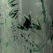 Artikel Deko-Glas Windlicht 2er-Set Grün Weiss Wiesenmotiv H12,5cm