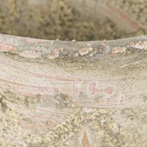 Artikel Deko Harztopf Übertopf Ton Terrakotta Ø17cm H11cm 2St