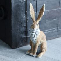 Artikel Dekohase Polystone Figur 32cm Braun-Beige im 2er Set für Frühlingsdekoration