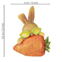 Artikel Deko Hase mit Möhre Osterhasen Deko Figuren H5,5cm 6St