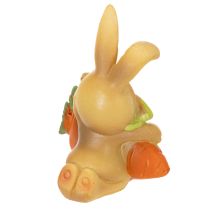 Artikel Dekofiguren Hasen mit Möhre aus Polyresin 6 cm 3er Set für Ostern