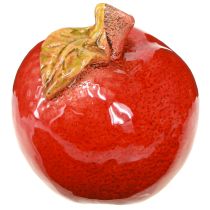 Artikel Deko-Keramik-Äpfel Rot-Grün H7,5cm, 4er-Set, Herbst Tischdekoration
