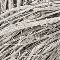 Artikel Deko Kranz aus Zweigen Ulme Weißgrau gewaschen Ø35cm