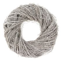 Artikel Deko Kranz aus Zweigen Ulme Weißgrau gewaschen Ø40cm