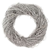 Artikel Deko Kranz groß Ulmenzweige Weißgrau gewaschen Ø50cm