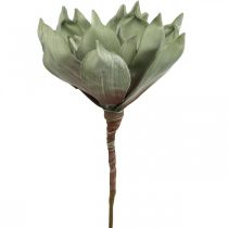 Deko Lotusblume, Lotusblüte, Seidenblume Grün L64cm