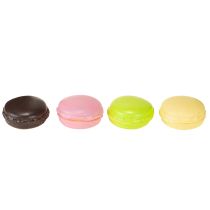 Artikel Deko-Macaron aus Kunststoff, 5 cm, bunt, Set mit 8 Stück, künstliches Baisergebäck