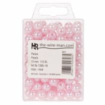 Artikel Deko-Perlen Kunststoff Rosa Ø10mm Bohrloch Ø3mm 115 Stück