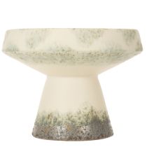 Artikel Keramik Dekoschale Creme Graugrün Ø20cm H16cm für Innenräume