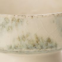 Artikel Keramik Dekoschale Creme Graugrün Ø20cm H16cm für Innenräume