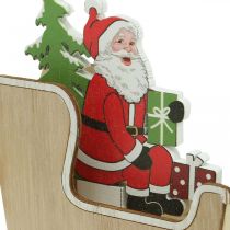 Artikel Deko Schlitten mit Weihnachtsmann Weihnachtsschlitten 10cm 2St