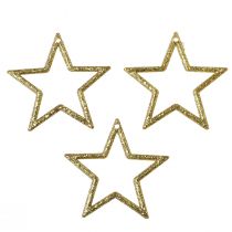 Artikel Deko Stern Gold Glitter Tischdeko Weihnachten 4,5cm 120 St