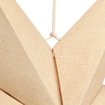 Artikel Dekorationsstern Papier und Jute Ø75cm Natur mit Beleuchtung
