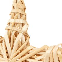 Artikel Deko Sterne 11cm Christbaumschmuck aus Rattan Natur 6er Set
