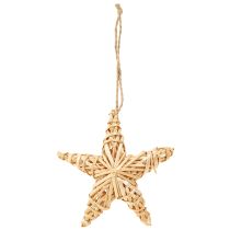 Artikel Deko-Sterne aus Rattan 11 cm Natur 6er-Set für Weihnachtsdekoration