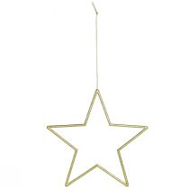 Artikel Deko-Sterne aus Kunststoff mit Goldglitter, 18 cm, 8er-Set