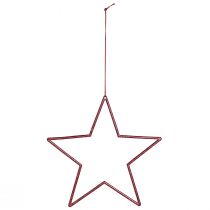 Artikel Deko-Sterne aus Kunststoff mit Glitter Rot 18cm 8 Stück