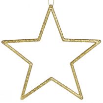 Artikel Deko Sterne zum Hängen Baumschmuck Gold Ø12cm 12 St – Glänzende Weihnachtsdeko