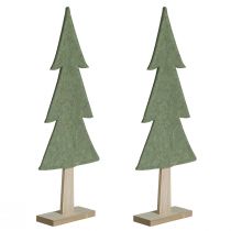 Artikel Deko Tannenbaum Filz Grün mit Herz Sterne H52cm 2St