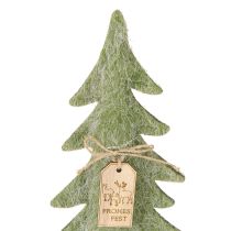 Artikel Deko Tannenbaum aus Filz mit Anhänger Grün H32cm 3 St