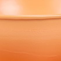 Artikel Deko-Tasse aus Metall Ø16cm H9cm mit Unterteller in Orange, 2 Stück – Innenbereich