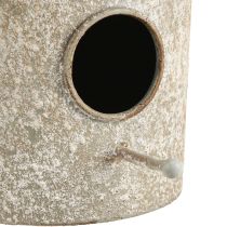 Artikel Deko Vogelhaus aus Metall zum Aufhängen in Antik-Optik Ø15cm H21cm für Garten und Balkon