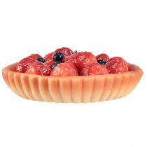 Artikel Deko-Erdbeertorte Ø15 cm aus Kunststoff für Schaufenster- und Kuchendekoration