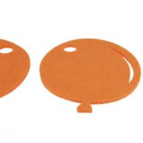 Artikel Deko Geburtstag Wimpelkette Girlande aus Filz Gelb Orange 300cm