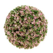 Artikel Deko-Kugel Rosa Grün Blumenkugel künstlich Ø18cm 1St