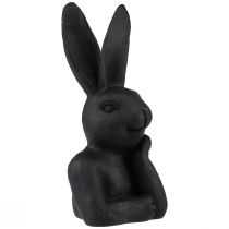 Artikel Dekofigur Hasenbüste Schwarz Polyresin 22,5 cm Osterdekoration