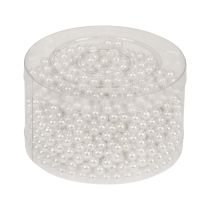 Artikel Deko Perlen zum Auffädeln Bastelperlen Weiß 6mm 300g