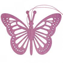 Artikel Deko Schmetterlinge Dekohänger Lila/Pink/Rosa 12cm 12St