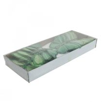 Artikel Deko-Schmetterlinge Grün Federschmetterlinge am Draht 10cm 12 St