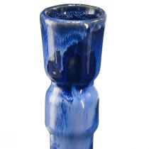 Artikel Deko Keramikvasen Set 3 Stück Blau Grün Braun Ø8cm H18,5cm