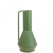 Artikel Deko Vase Metall Grün Henkel Dekokanne 14cm H28,5cm