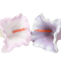 Artikel Dekoanhänger Glockenblume Lila Weiß 6er Set Ø3,5cm H8cm Frühling Osterdeko