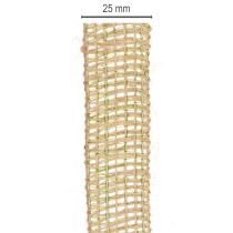 Artikel Dekoband Jute 25mm Grün und Natur 10m – Juteband für Basteln und Dekorieren