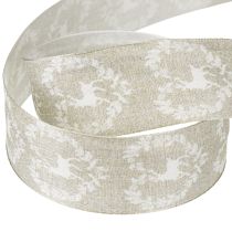 Artikel Dekoband Natur Hirsch 40mm 20m